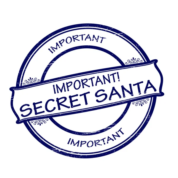 Secreto Santa — Vector de stock