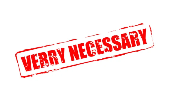 Very necessary — Stock Vector