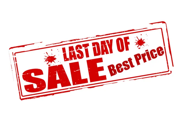 Last day sale — Stock Vector