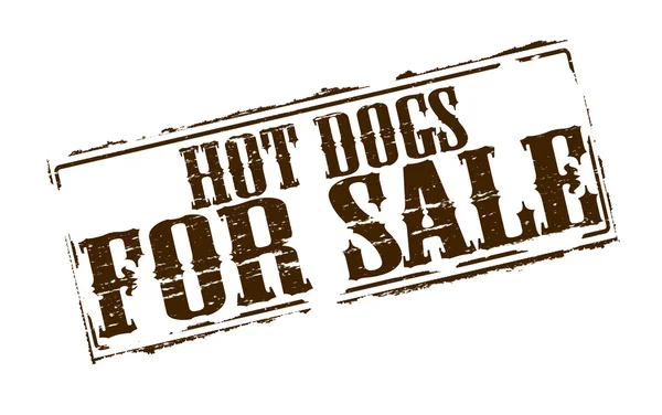 Hot dog in vendita — Vettoriale Stock