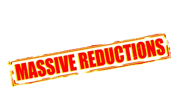Massive reductions — Stock Vector