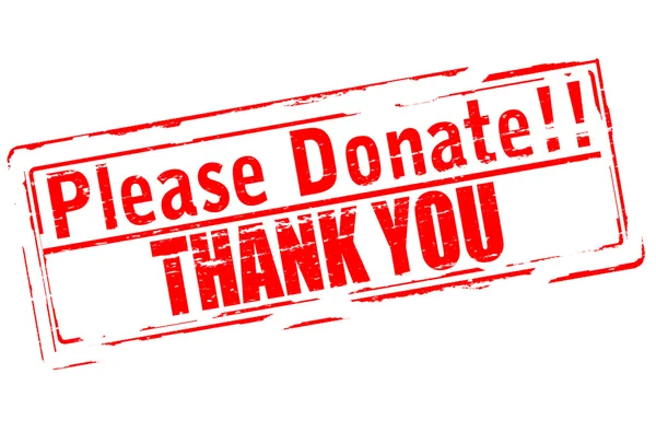 Please donate rubber stamp Royalty Free Vector Image