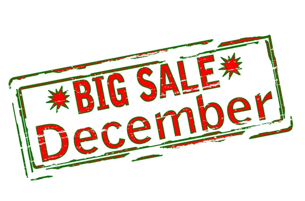 Big sale December — Stock Vector