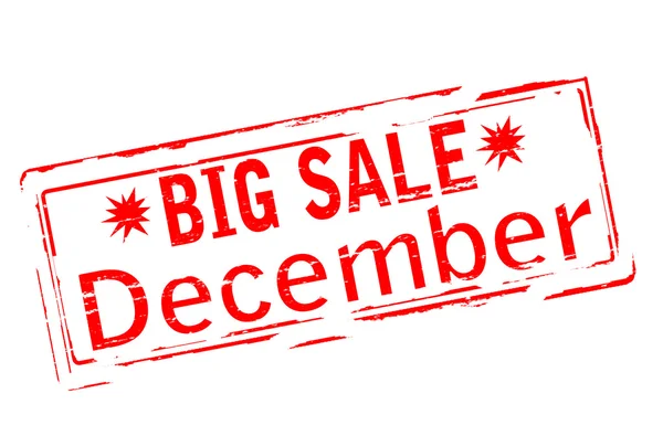 Großer Verkauf Dezember — Stockvektor