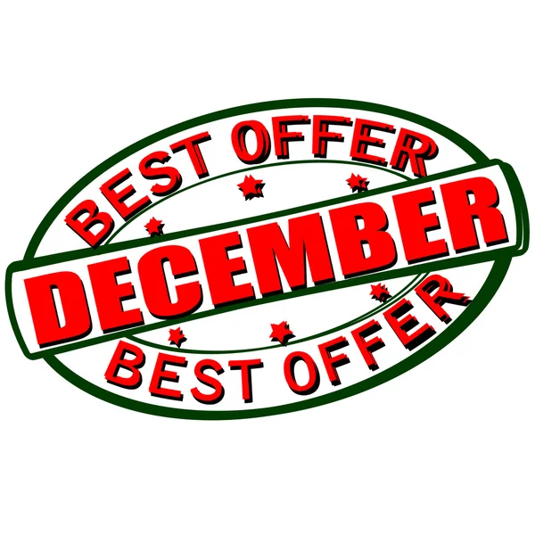 Best offer December — Stock Vector