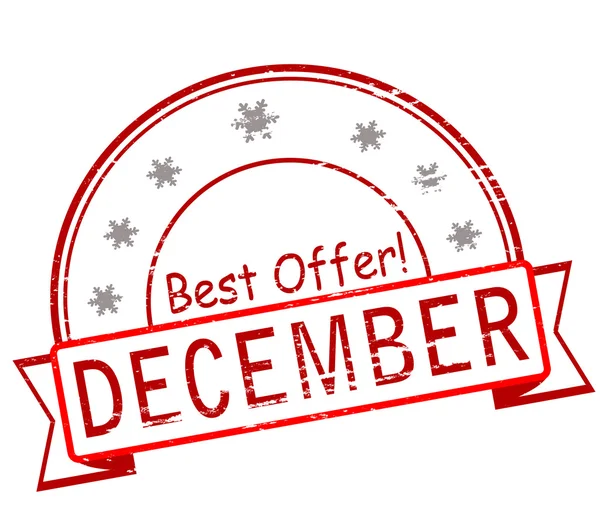 Best offer December — Stock Vector
