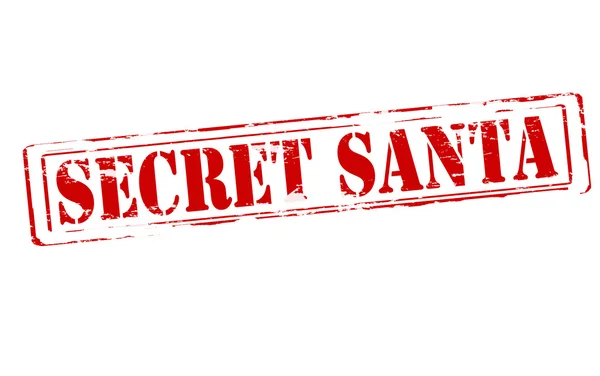 Secreto Santa — Archivo Imágenes Vectoriales