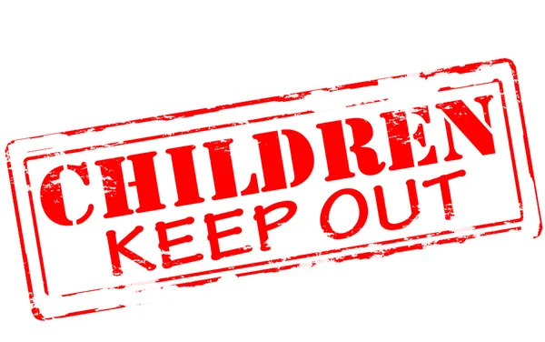 Children keep out — Stock Vector