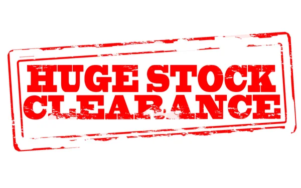 Huge stock clearance — Stock Vector