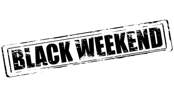 Black weekend — Stock Vector