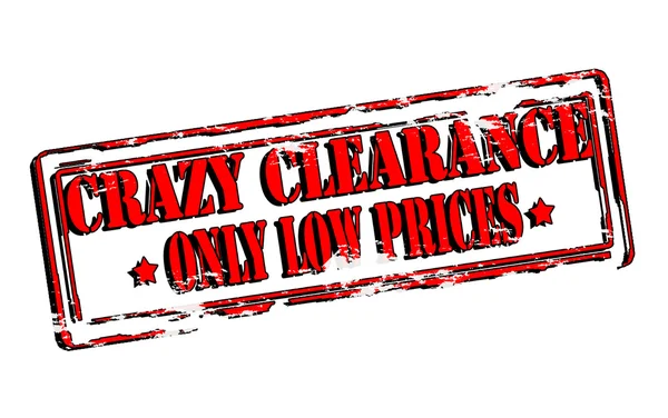 Crazy clearance — Stockový vektor