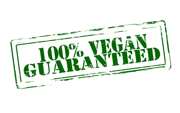 100% vegano garantizado — Vector de stock