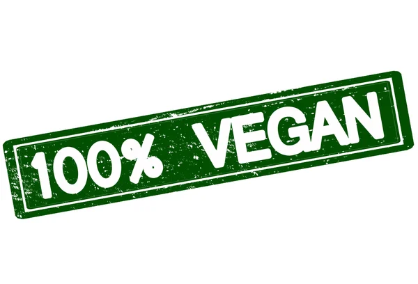 100% vegano — Vector de stock