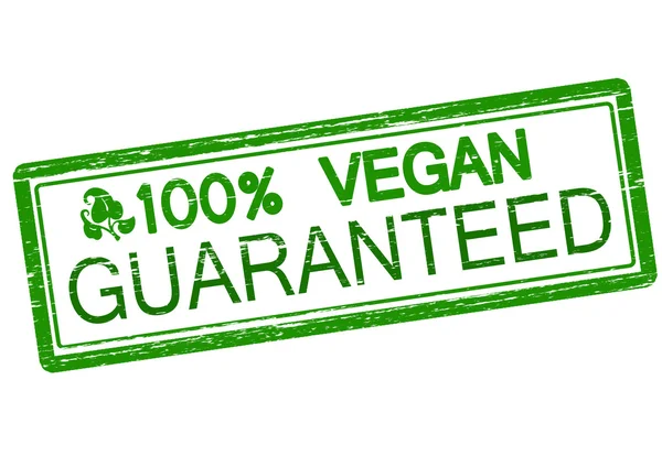 100% vegano garantizado — Vector de stock
