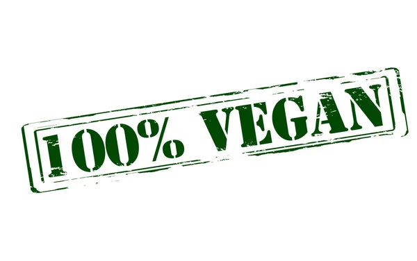 100% vegano — Vector de stock