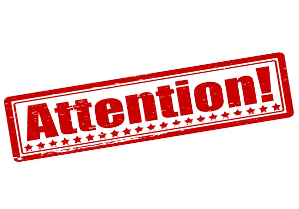 Attention — Stock Vector
