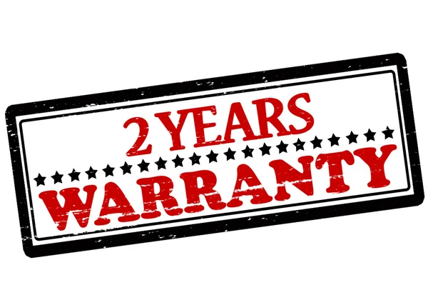 Two years warranty — Stock Vector