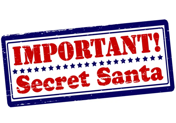 Important secret Santa — Stock Vector