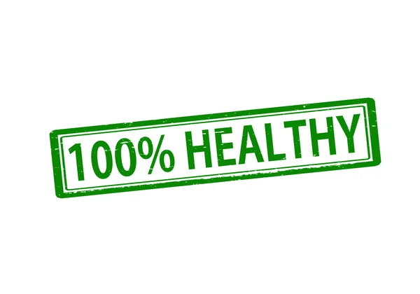 One hundred percent healthy — Stock Vector