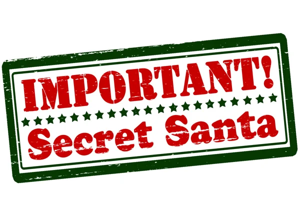 Important secret Santa — Stock Vector