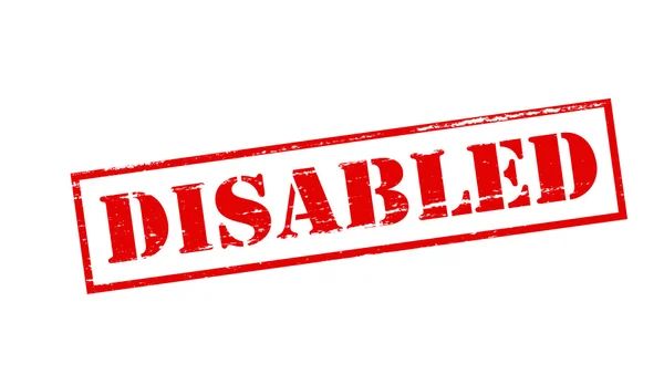 Disabili — Vettoriale Stock