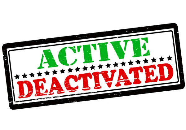 Activo y desactivado — Archivo Imágenes Vectoriales