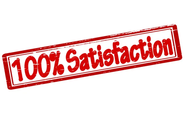 Cent pour cent de satisfaction — Image vectorielle