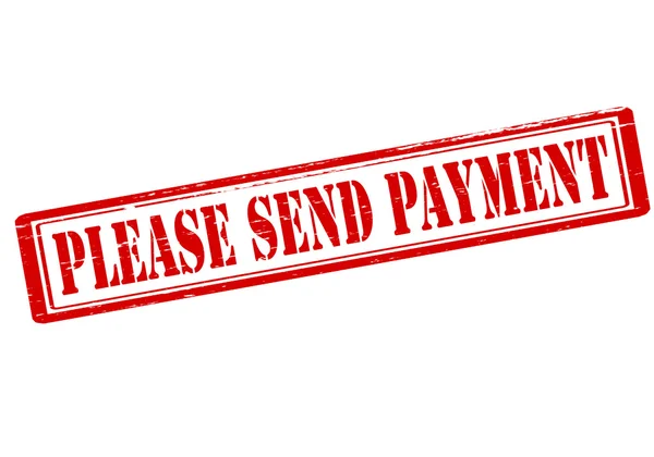 Please send payment — Stock Vector