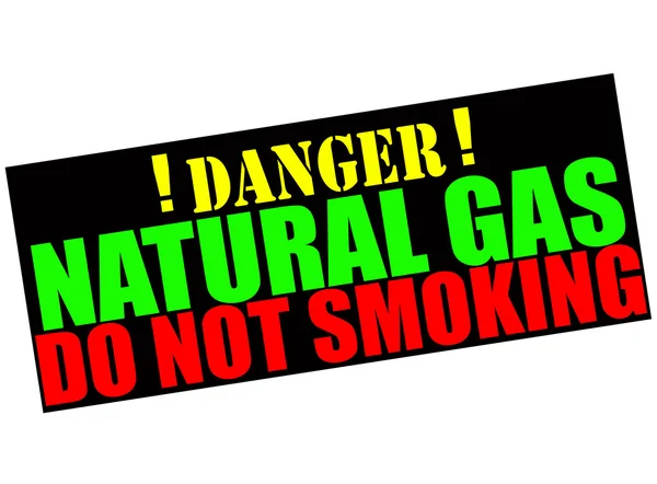 Danger gaz naturel — Image vectorielle