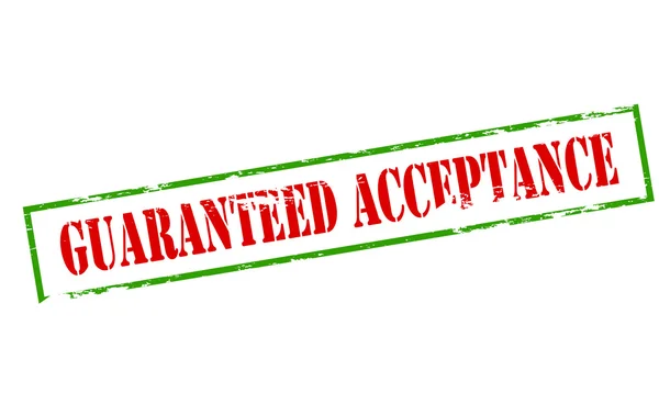 Guaranteed acceptance — Stock Vector