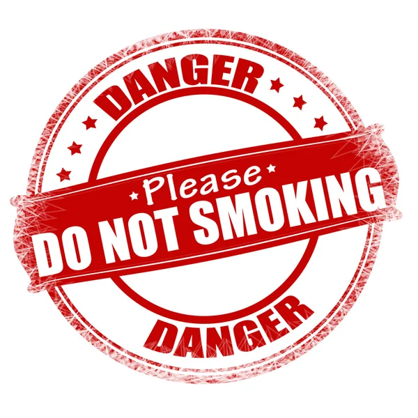 Danger do not smoking — Stock Vector