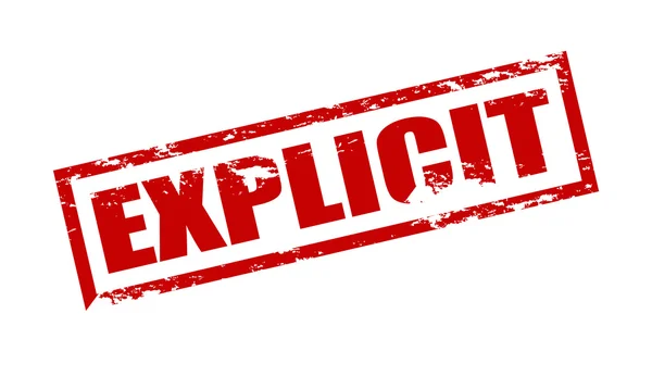 Explicit — Stock Vector