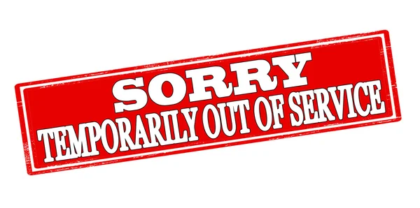 Temporarily out of order — Stock Vector