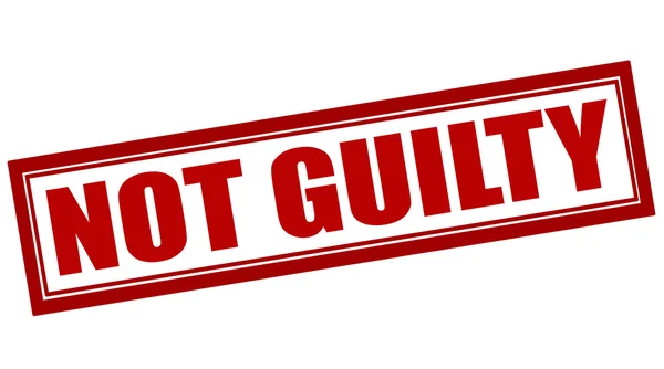 Not guilty — Stock Vector