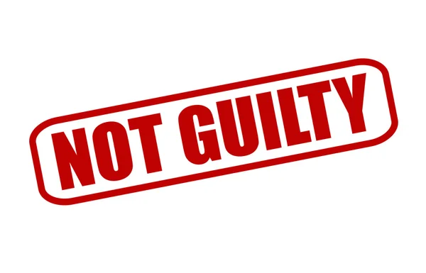 Not guilty — Stock Vector