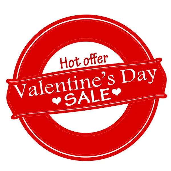 Valentine day sale — Stock Vector