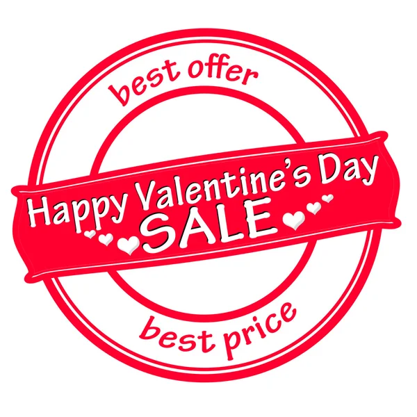 Feliz venta de San Valentín — Vector de stock