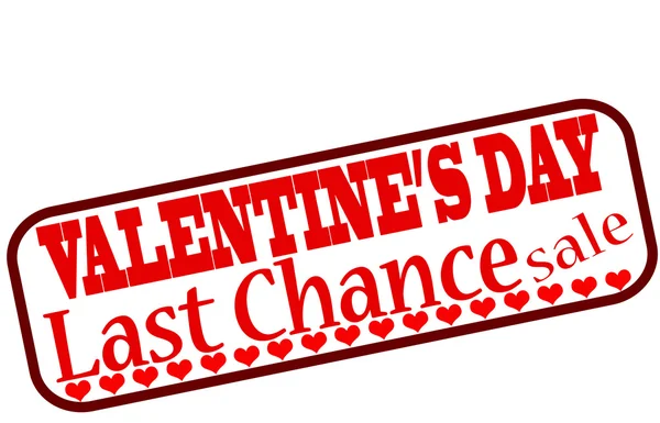 Valentine day sprzedaż ostatnia szansa — Wektor stockowy