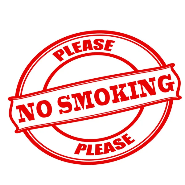 Please no smoking — Stock Vector