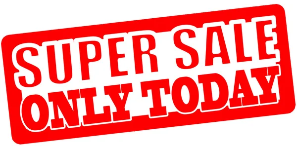 Super verkoop alleen vandaag — Stockvector