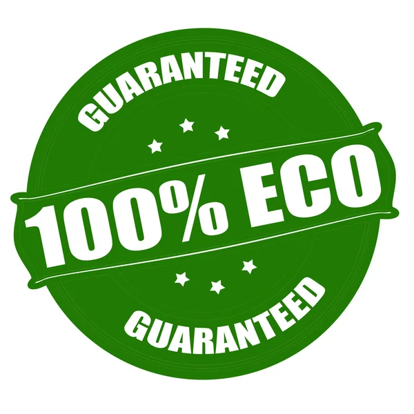 Honderd procent eco — Stockvector