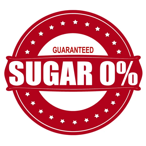 Sugar zero percent — Stock Vector