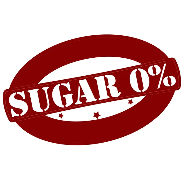 Zucchero zero per cento — Vettoriale Stock