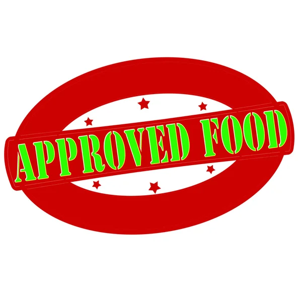 Approved food — Stock Vector