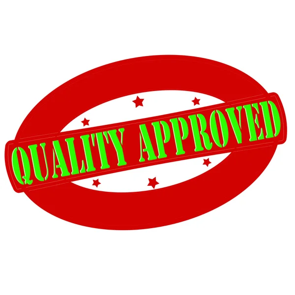 Quality approved — Stock Vector