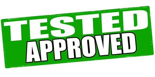 Tested approved — Stock Vector