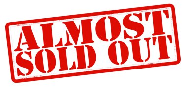 Almost sold out clipart