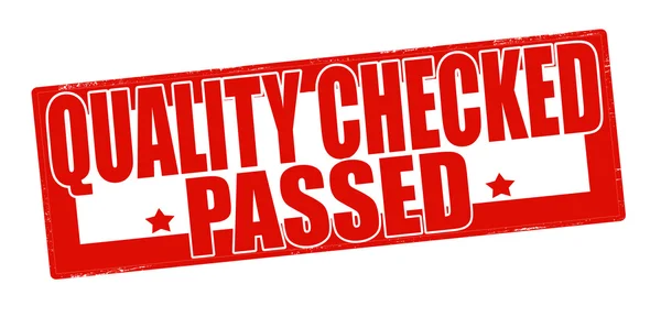 Quality checked passed — Stock Vector