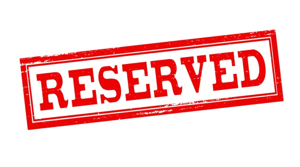 Reserved — Stock Vector