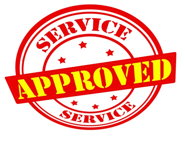 Service approved — Stock Vector